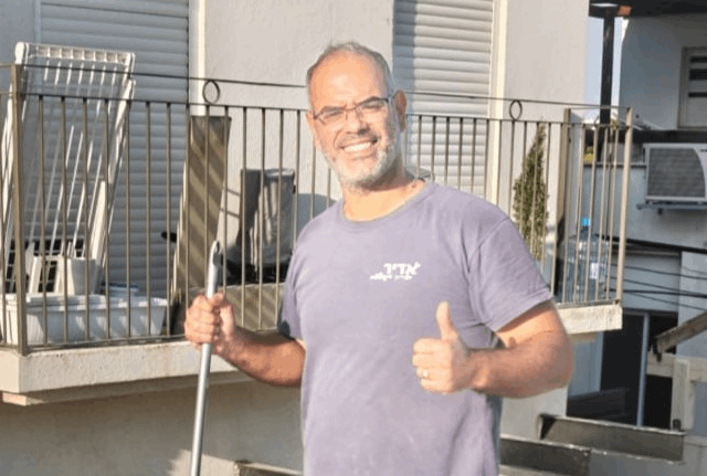 אדיר שלמה, אינסטלטור מקצועי. צילום: פרטי