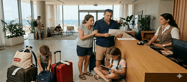  3  לילות במלון בשבועות: 6,000–10,000 ₪ למשפחה, אילוסטרציה: AI