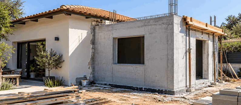 נוצר באמצעות AI בניית ממ"ד בבית: מה חשוב לבדוק לפני שמתחילים?