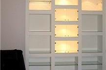 תמונה שצולמה להמחשת העבודות של זכוכית מודיעין - "מרקו" מדפים מזכוכית