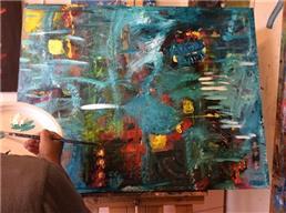 תמונה שצולמה להמחשת העבודות של יפעת אור-ציור לימוד ציורי קיר