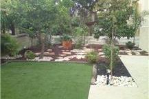 תמונה שצולמה להמחשת העבודות של הגן הפורח עץ פרי בגינה