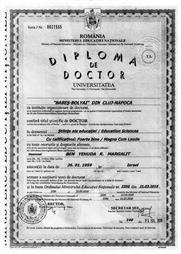 תעודה של ד"ר בן יהודה מגי - מנטורית לעסקים ופרטיים