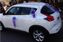 תמונה שצולמה להמחשת העבודות של פרחי שלומי קישוט רכב לחתונה בחדרה