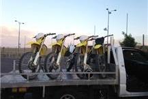 תמונה שצולמה להמחשת העבודות של שלומי גרירה וחילוץ חילוץ אופנועים