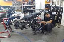 תמונה שצולמה להמחשת העבודות של עמי אופנועים מוסך ואביזרים - 1 איזון גלגלים לאופנועים