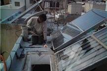 עבודת איטום גגות בזפת