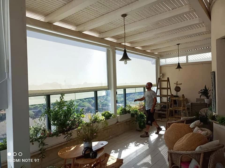 תמונה שצולמה להמחשת העבודות של לוסקי סוככים תמונה של לוסקי סוככים