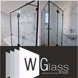 תמונה שצולמה להמחשת העבודות של W Glass- מקלחונים ומעקות זכוכית תמונה של W Glass- מקלחונים ומעקות זכוכית