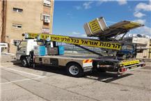 תמונה שצולמה להמחשת העבודות של הובלות והרמות אוראל -  מנוף זרוע 100 טון 45 מטר - 3 הרמת פיגומים