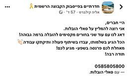 תמונה שצולמה להמחשת העבודות של סאלי הובלות תמונה של סאלי הובלות