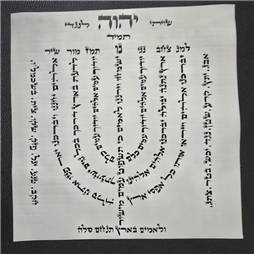 תעודה של מזוזות שומר פתחך